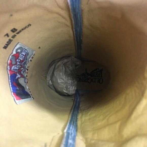 Old Gringo Tribu 13” YL265-2 Blue Snip Toe Cowboy Boots Womens 7 B - Picture 10 of 12